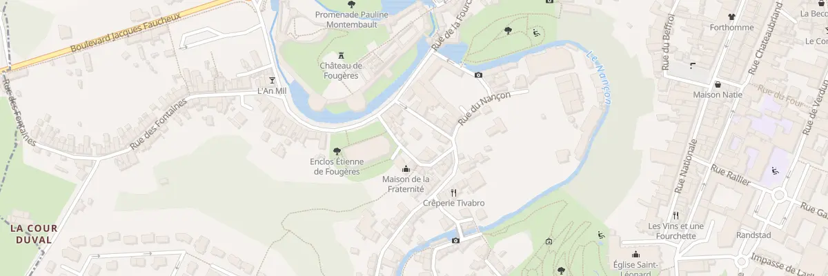 Plan du 10 Rue de Lusignan à Fougères
