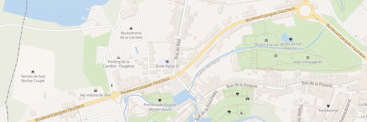 Plan du 8 Rue de Rillé à Fougères