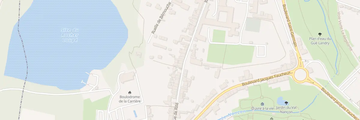 Plan du 69 Rue de Rillé à Fougères