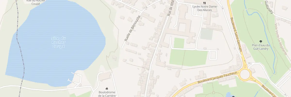 Plan du 85 Rue de Rillé à Fougères