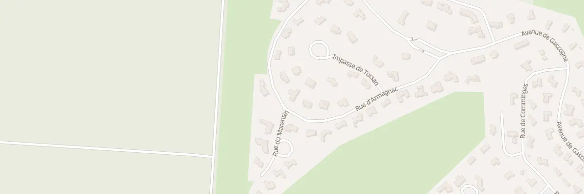 Plan du 283 Rue d’Armagnac à Biscarrosse