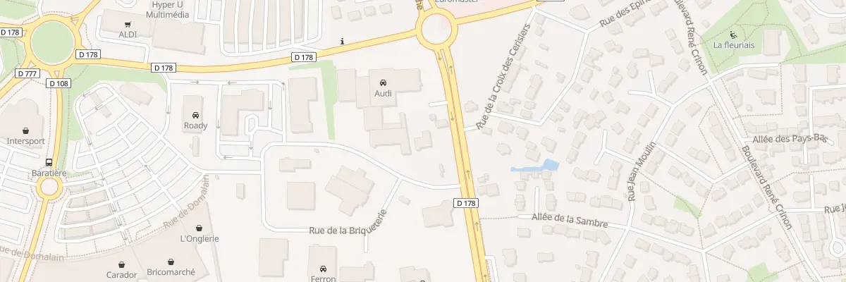 Plan du 2 Rue de la Briqueterie à Vitré
