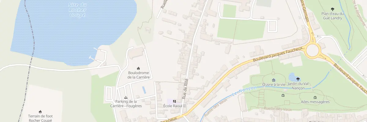 Plan du 45 Rue de Rillé à Fougères