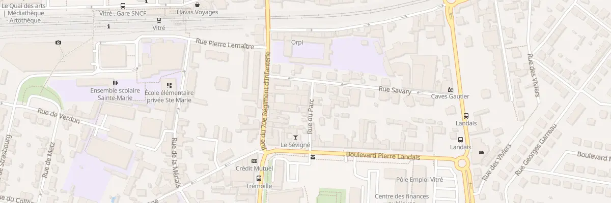 Plan du 4 Rue du Parc à Vitré