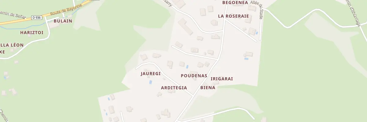 Plan du 99 Che de Larrenea à Bardos