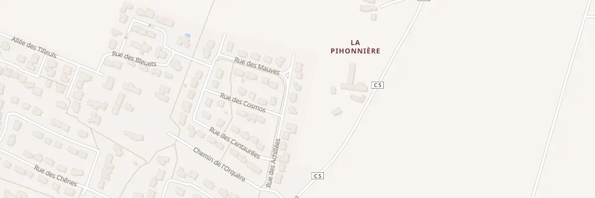 Plan du 16 Rue des Achillees à Javené