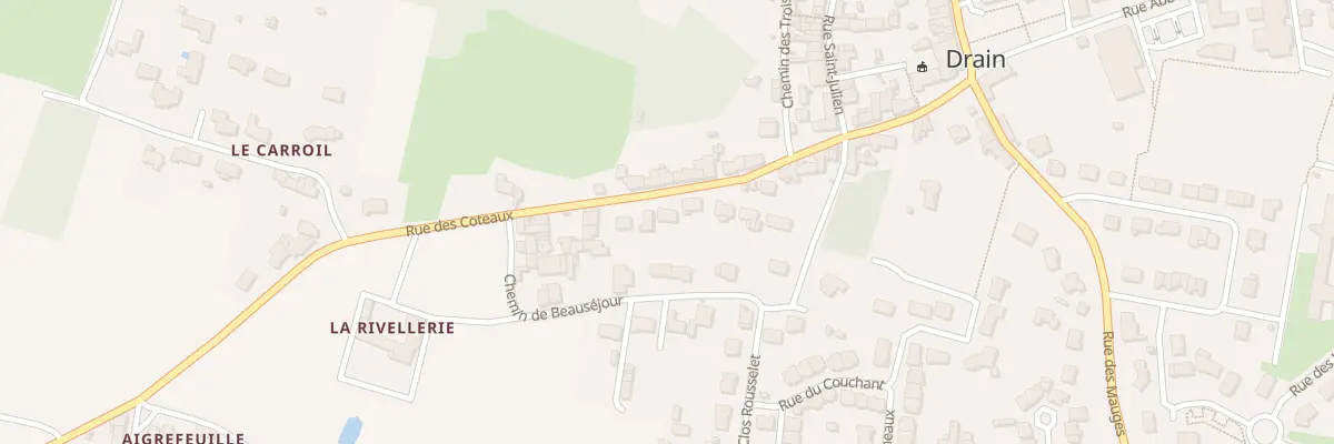 Plan du 137 Rue des Coteaux (Drain) à Orée d’Anjou