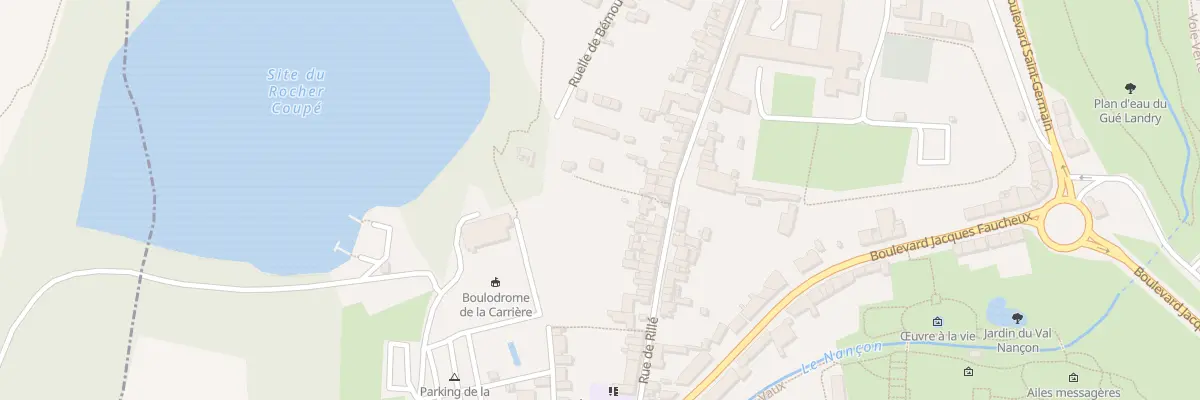 Plan du 55 Rue de Rillé à Fougères