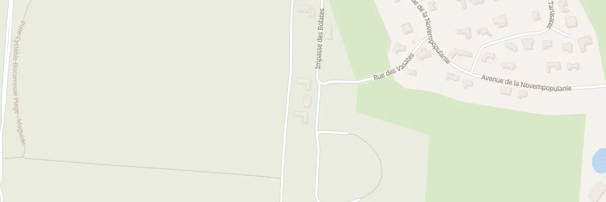 Plan du 190 Rue des Vasates à Biscarrosse