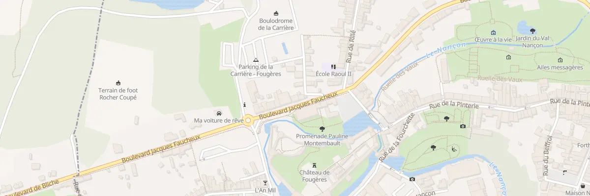 Plan du 64B Bd Jacques Faucheux à Fougères