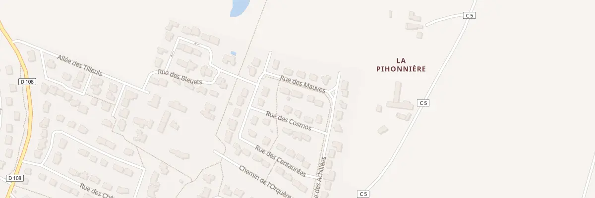 Plan du 5 Rue des Mauves à Javené