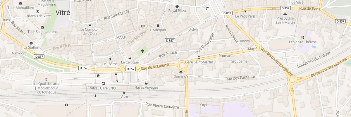 Plan du 28 Rue Duguesclin à Vitré