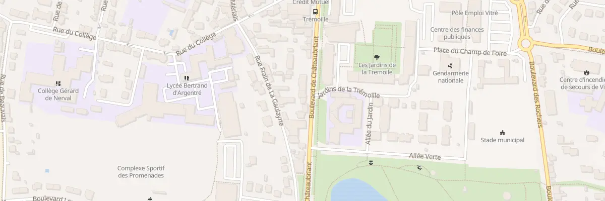 Plan du 30 Bd de Châteaubriant à Vitré