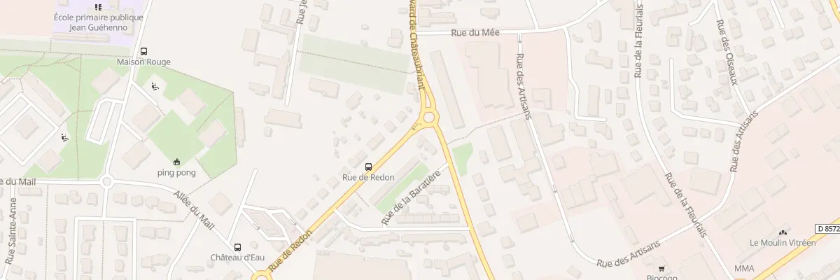 Plan du 2 Rue de la Guerche à Vitré