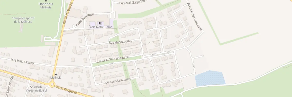 Plan du 27 Rue de Villaudin à Vitré