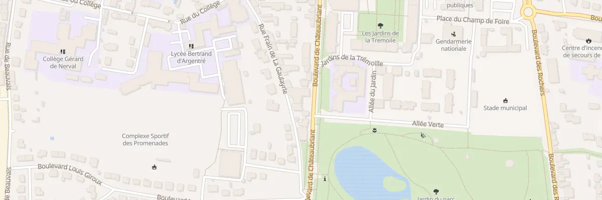 Plan du 36 Bd de Châteaubriant à Vitré