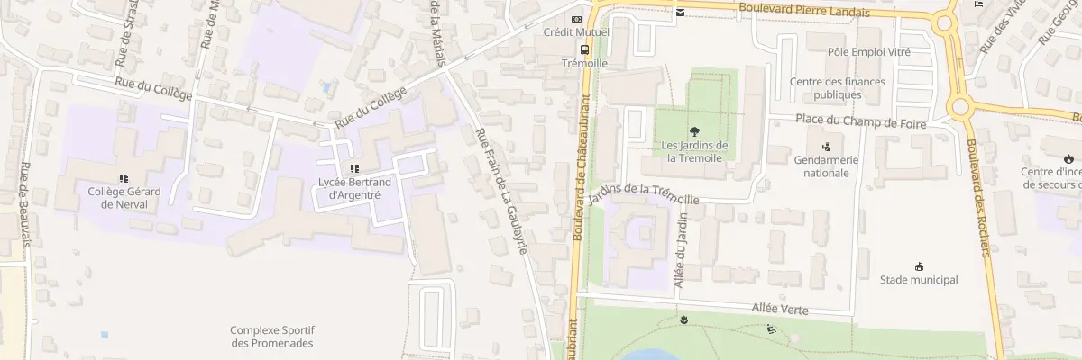 Plan du 24 Bd de Châteaubriant à Vitré