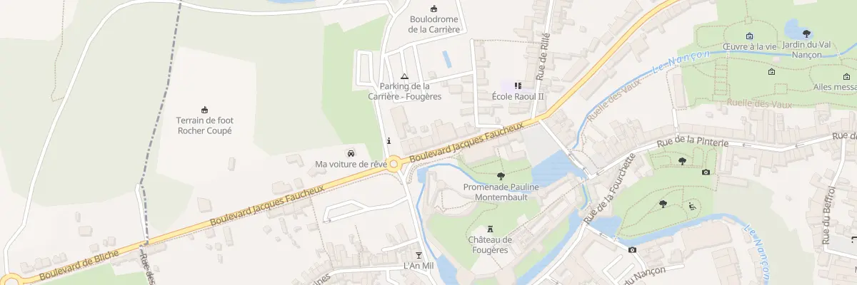 Plan du 66B Bd Jacques Faucheux à Fougères