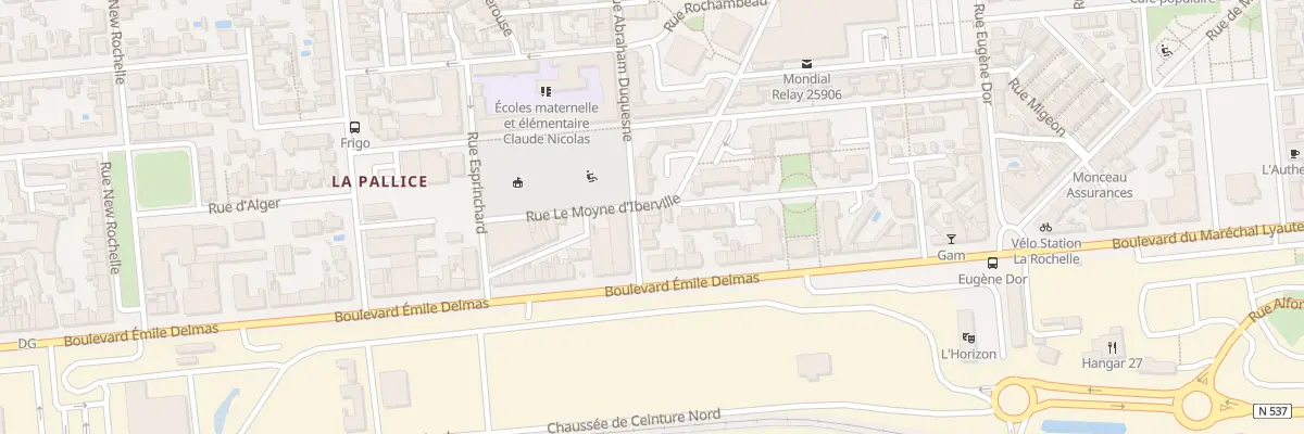 Plan du 8 Rue Abraham Duquesne à La Rochelle