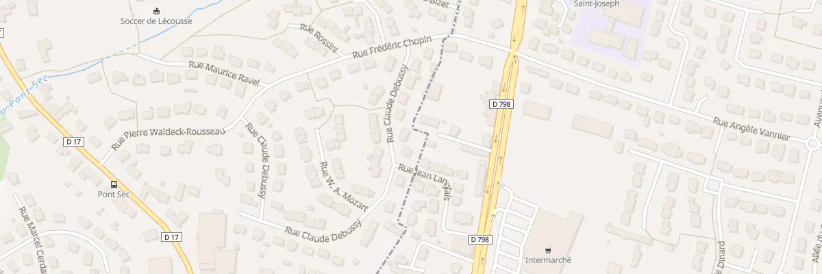 Plan du 11 Rue Claude Debussy à Lécousse