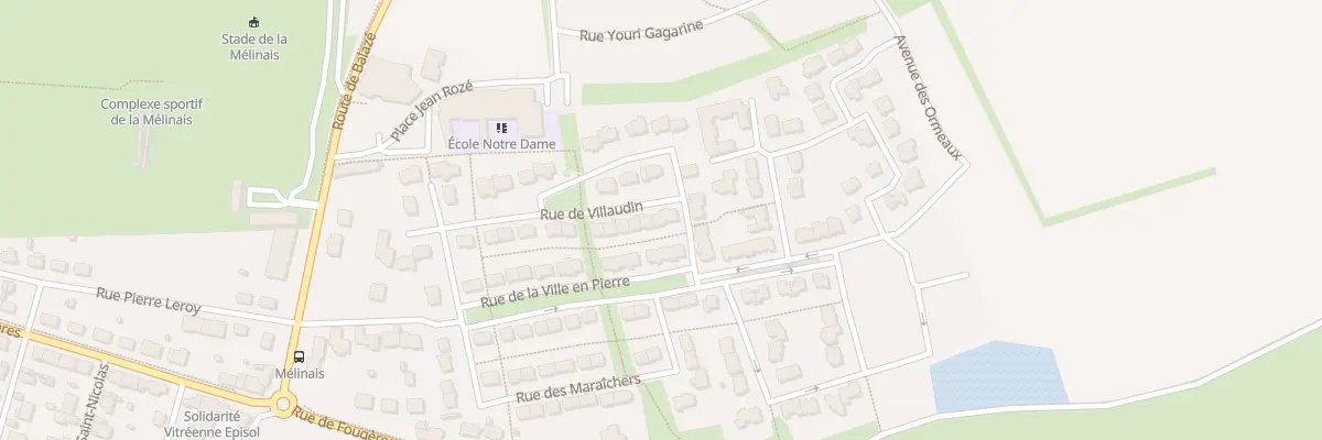 Plan du 24 Rue de Villaudin à Vitré