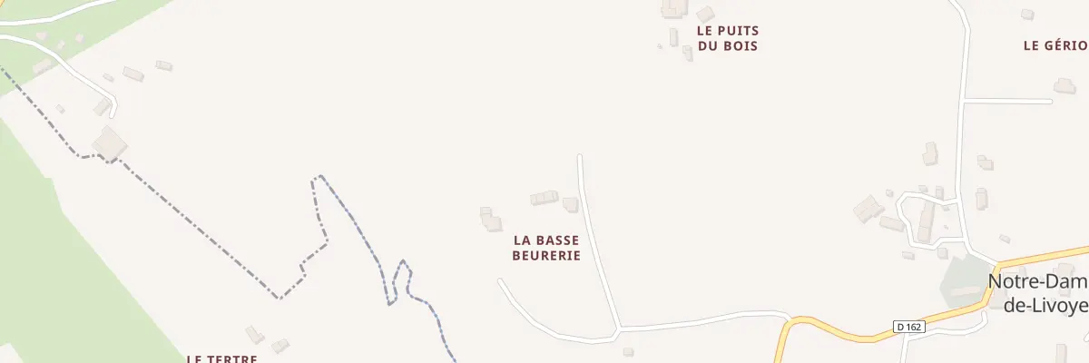 Plan du 5006 La Basse Beurrerie à Notre-Dame-de-Livoye