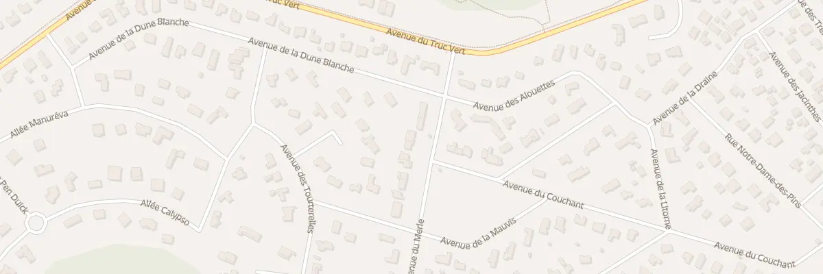 Plan du 4 Av du Merle à Lège-Cap-Ferret
