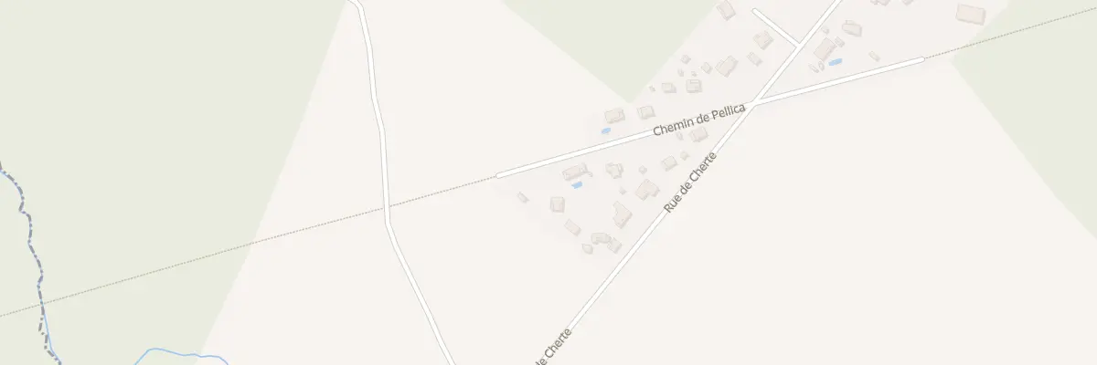 Plan du 161 Che de Pellica à Uza