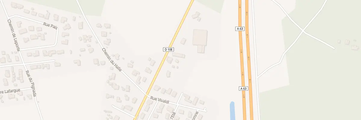 Plan du 896 Av des Landes à Magescq