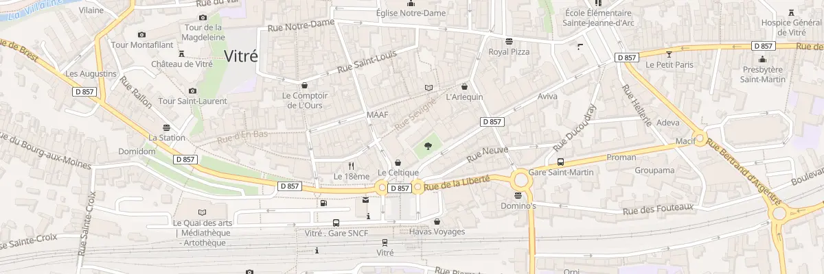 Plan du 11 Rue Sevigne à Vitré