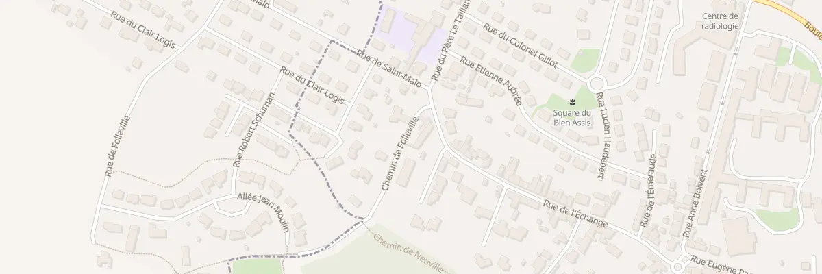 Plan du 3 Che de Folleville à Fougères