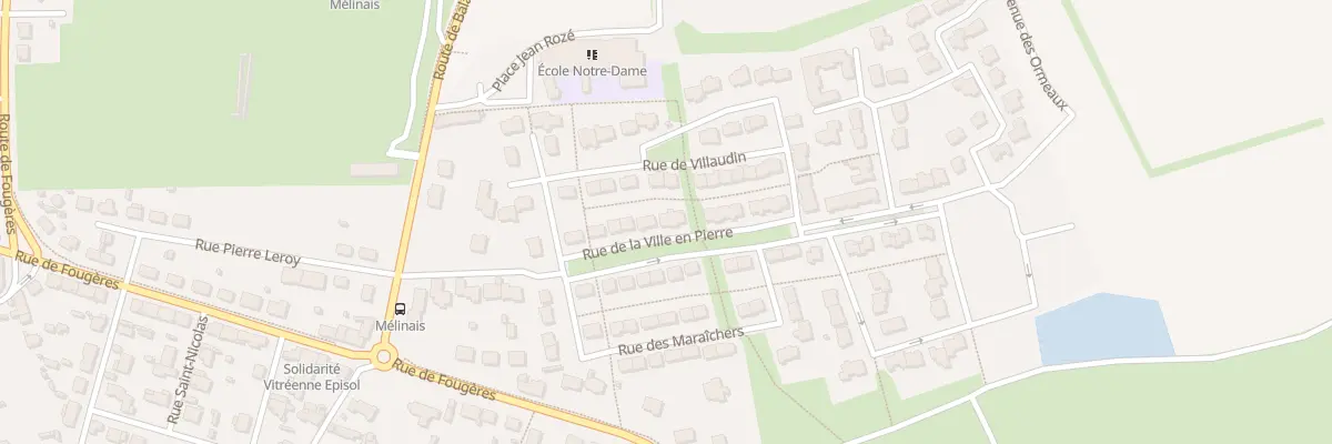 Plan du 13 Rue de la Ville En Pierre à Vitré