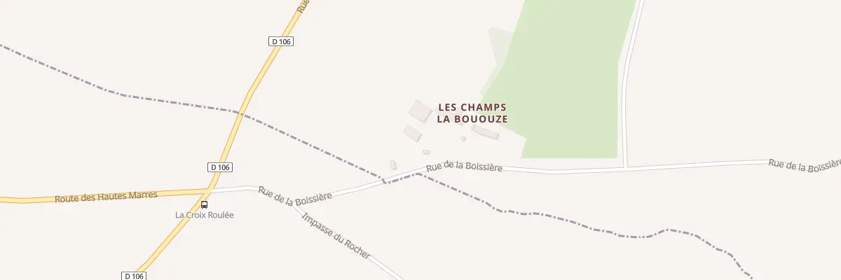 Plan du 6027 Les Champs - La Boulouze au Mesnil-Ozenne
