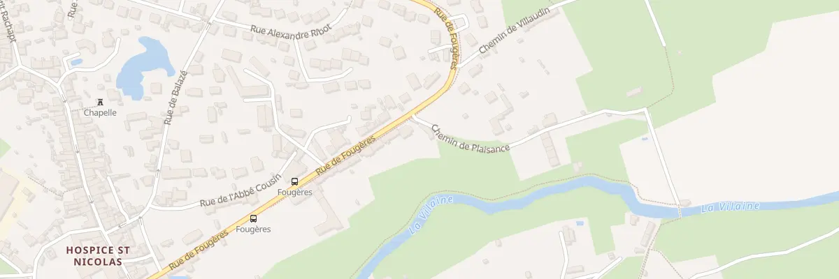 Plan du 36 Rue de Fougeres à Vitré
