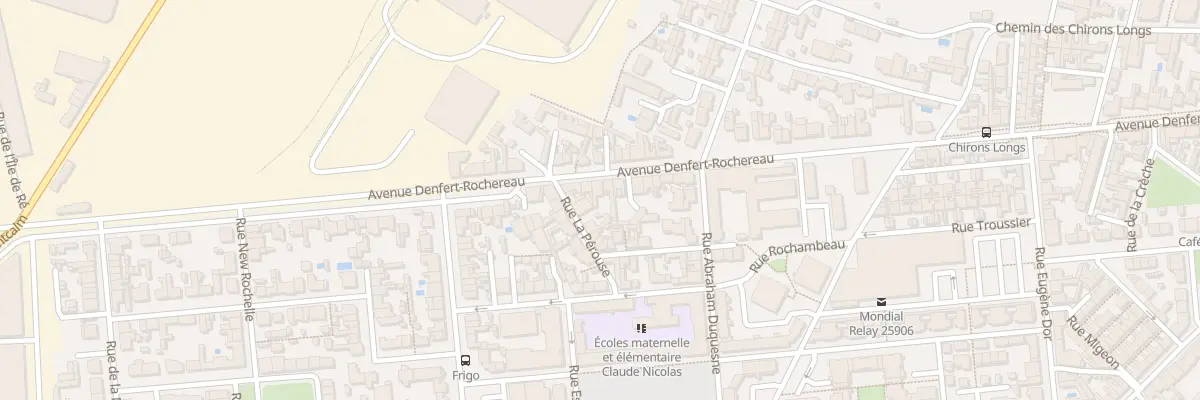 Plan du 283 Av Denfert Rochereau à La Rochelle