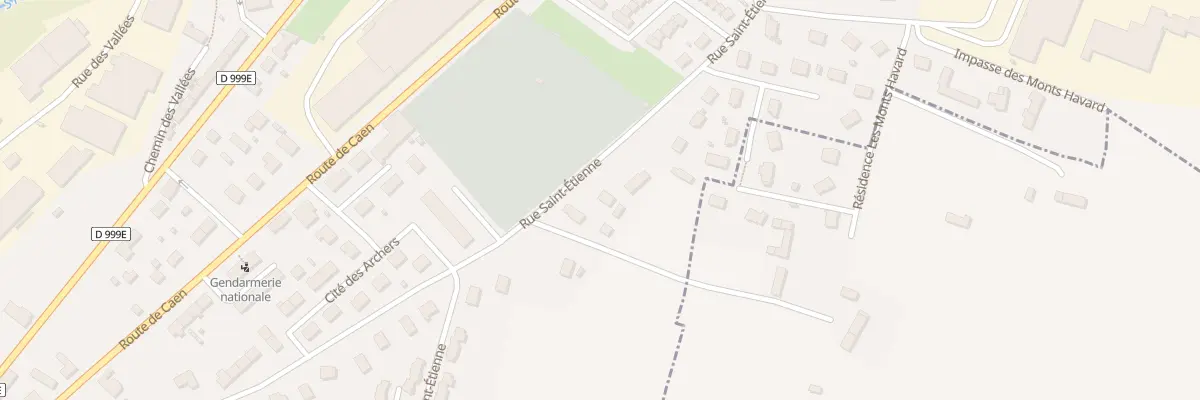 Plan du 46 Rue Saint Etienne - Villedieu à Villedieu-les-Poêles-Rouffigny