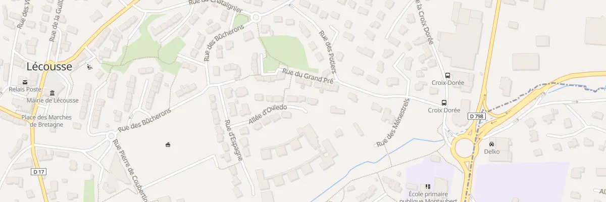 Plan du 9 All d’Oviedo à Lécousse