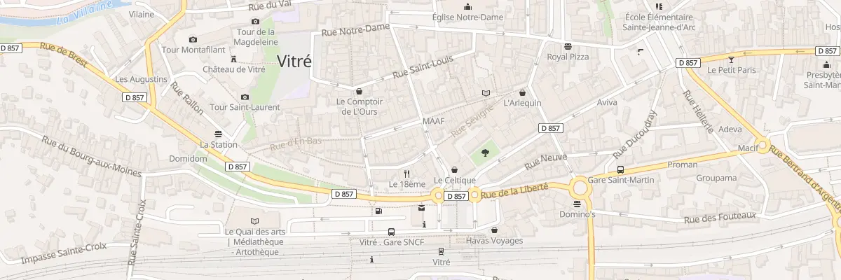 Plan du 20 Rue Garengeot à Vitré