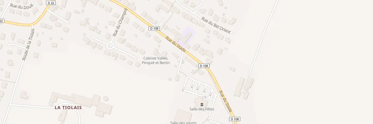 Plan du 26 Rue du Stade à Javené