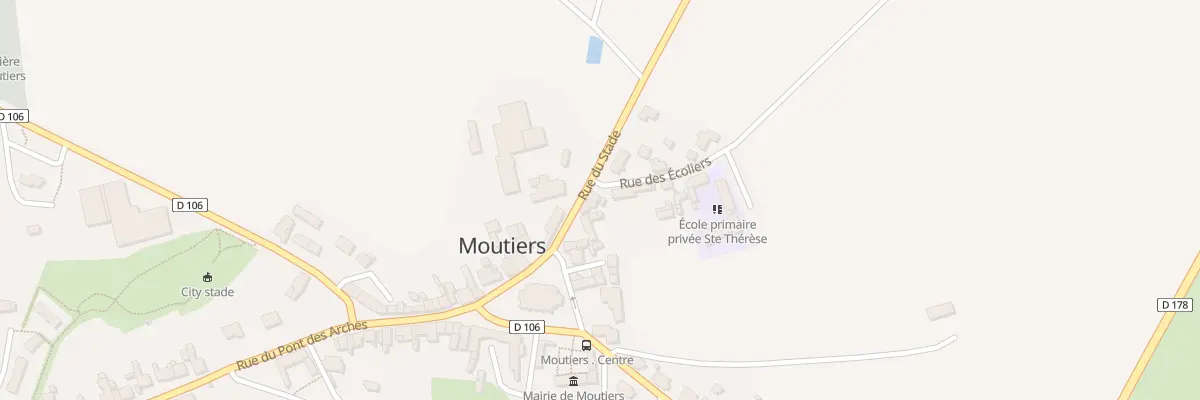 Plan du 4 Rue du Stade à Moutiers