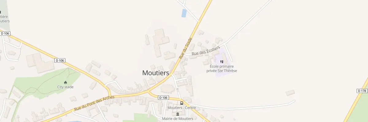 Plan du 4B Rue du Stade à Moutiers