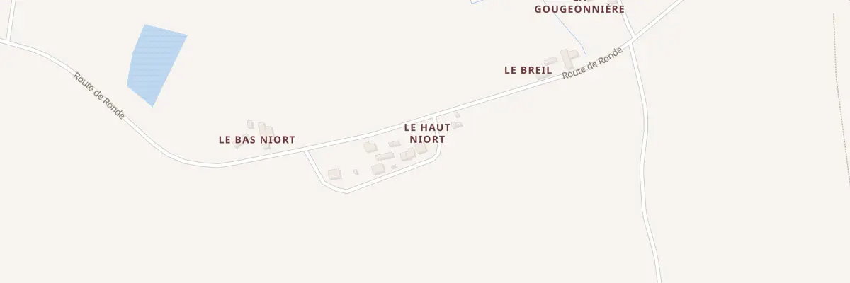 Plan du 830 Le Haut Niort à Rannée