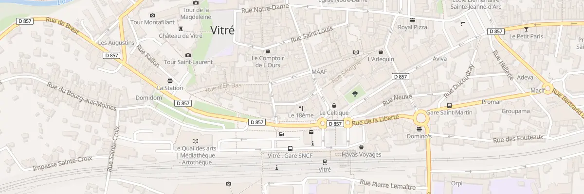 Plan du 6 Rue de la Trémouille à Vitré