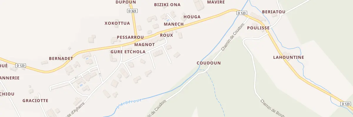Plan du 7855 Pessarrou à La Bastide-Clairence