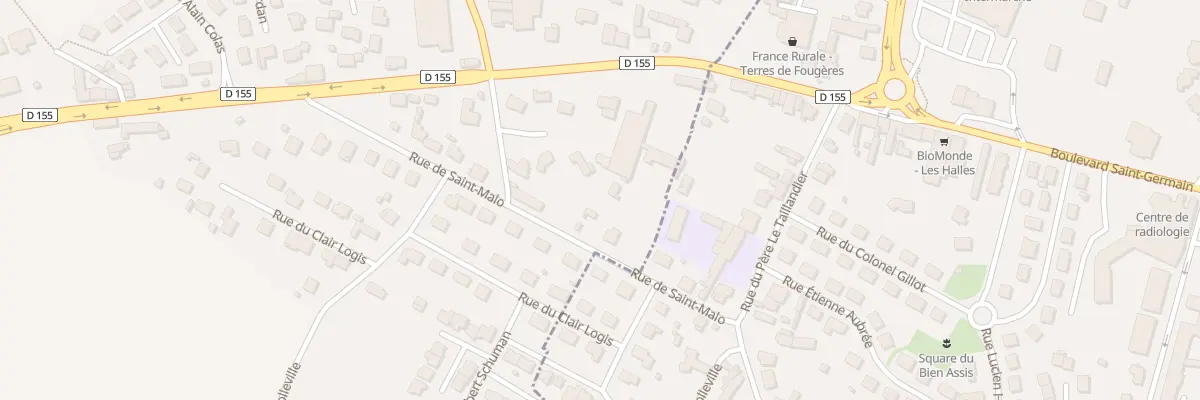 Plan du 16 Rue de Saint-Malo à Lécousse
