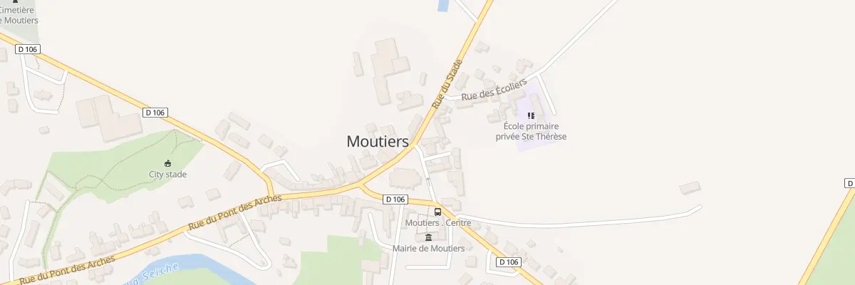 Plan du 6 Place Saint Martin à Moutiers