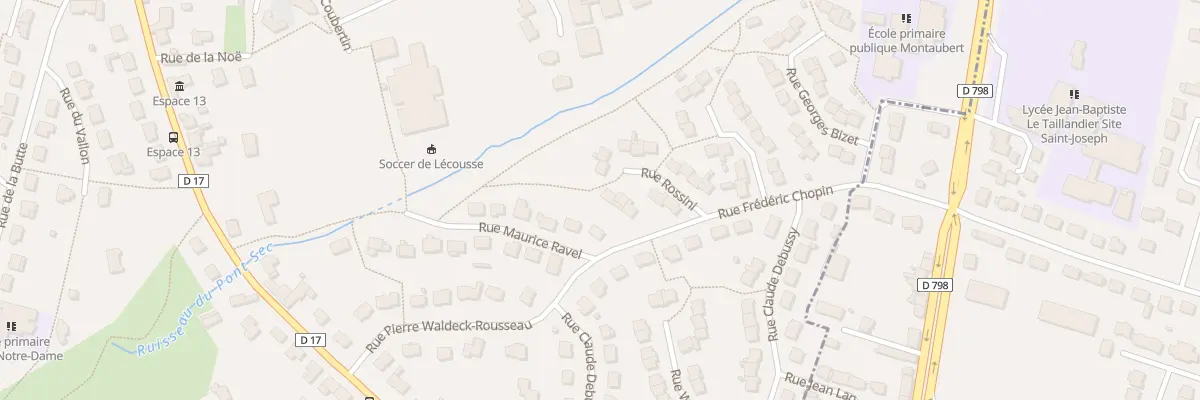 Plan du 9 Rue Rossini à Lécousse