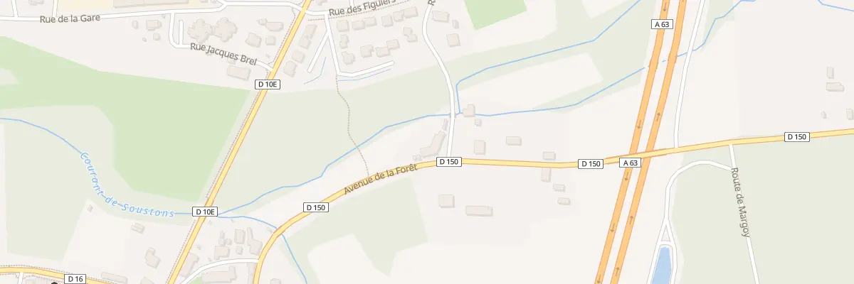 Plan du 345 Av de la Forêt à Magescq