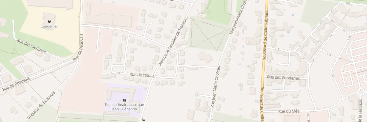 Plan du 68 Rue de l’Etoile à Vitré