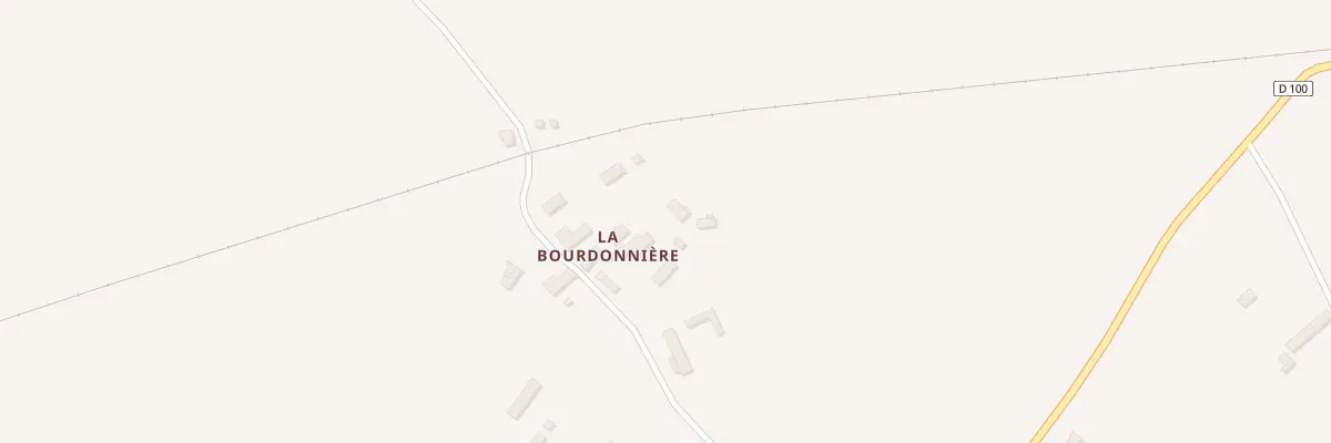 Plan du 3 La Bourdonniere à Quibou